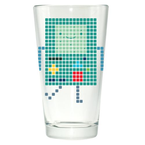 Adventure Time BMO Pixel Pint Glass
